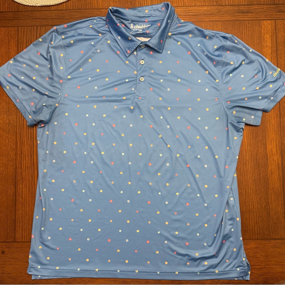Polka Dots with Punch – Chubbies 2XL Performance Polo